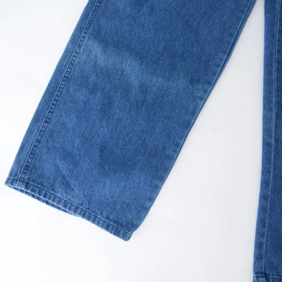 Vintage 90'S Tabi International Blue 100% Cotton Straight Leg Overalls M - Picture 5 of 16